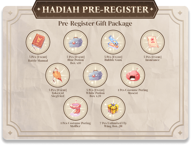 Hadiah Pre-Register Ragnarok Online Classic